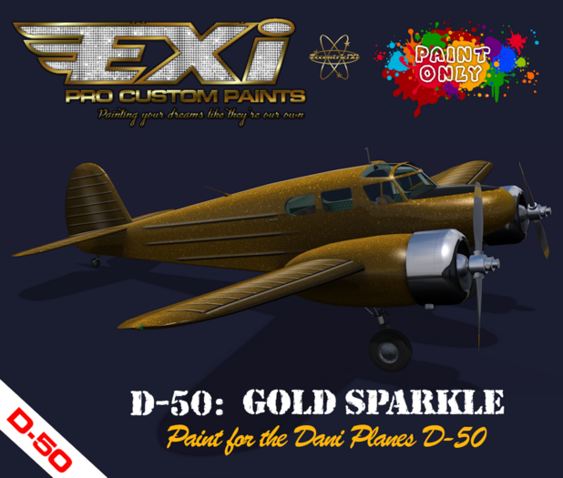 EXiPro Paint D-50 Atomic Gold