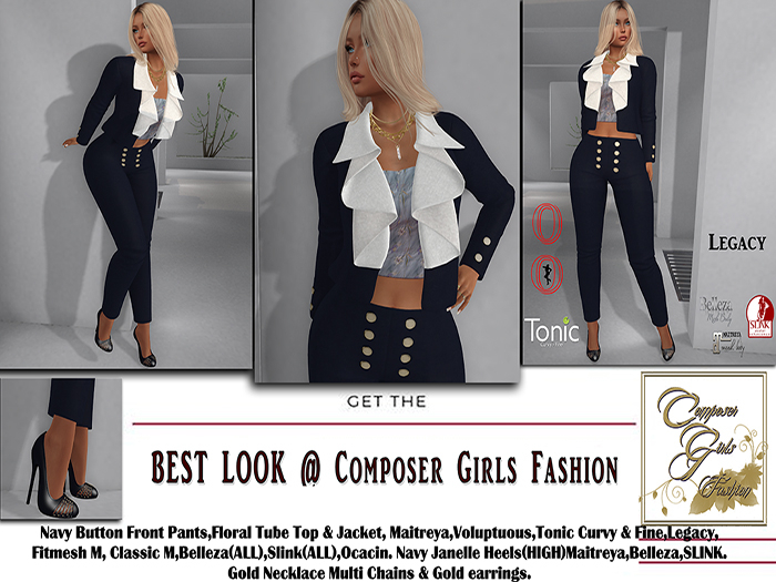 !CGF-*Rhea* Navy Pants Outfit