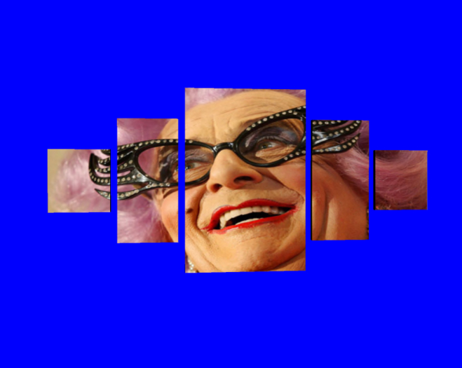 Dame Edna Multi panel wall art