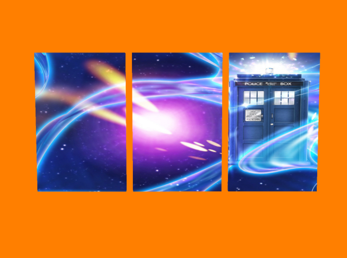 Tardis  Multi panel wall art