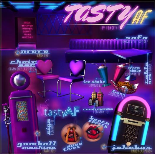 FOXCITY. Tasty AF (7) Tasty Neon Sign