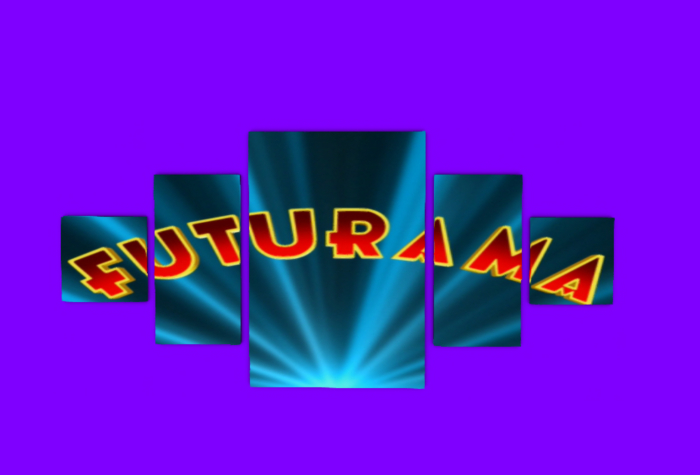 Futurama 2 Multi panel wall art