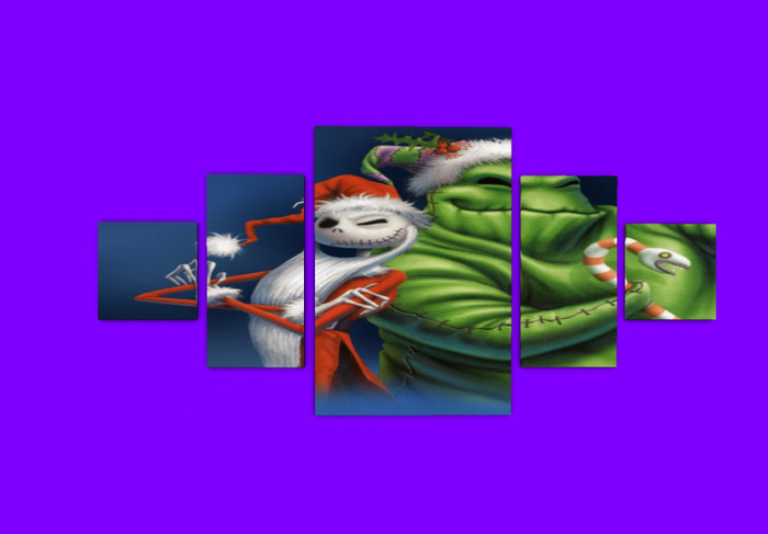 Nightmare b4 xmas Multi panel wall art