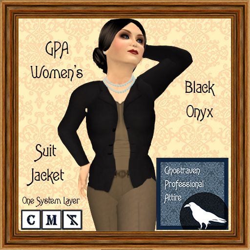 GPA Women's Suit Jacket BOM - Black Onyx