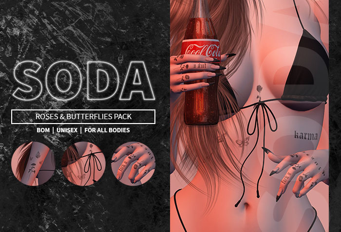 SODA | Roses & butterflies pack