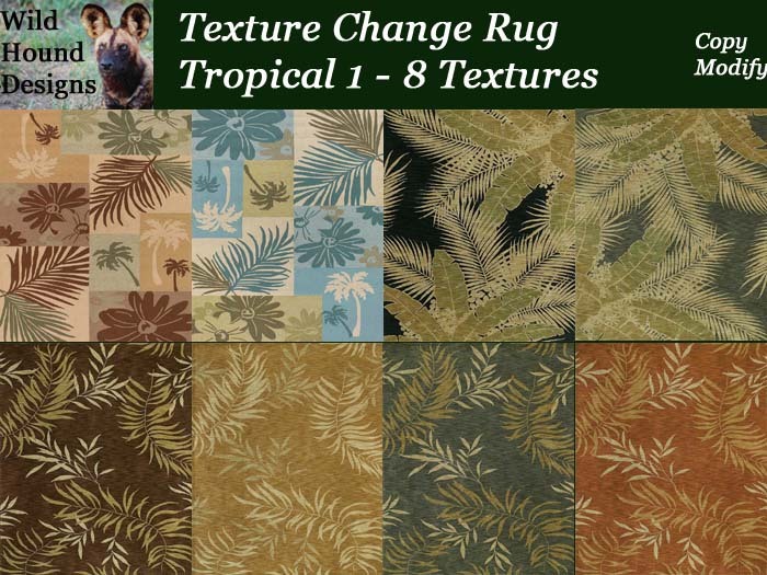 [WHD] -- Texture Change Rug - Tropical Set 1 (Copy/Modify)