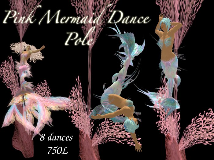 *Mermaid Dance Pole Pink