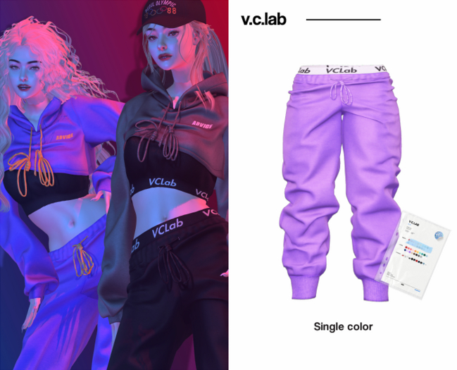 [V.C.LAB] Advice Outfit pants - Violet