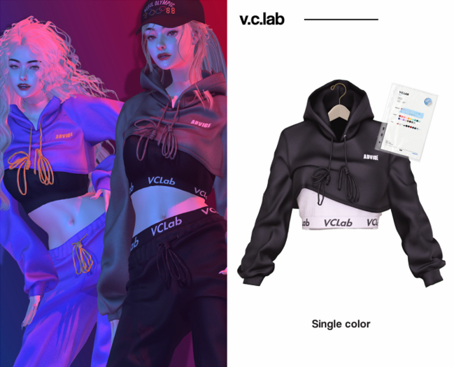 [V.C.LAB] Advice Outfit top - Black