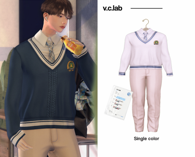 [V.C.LAB] If, ICTU Unifrom Boy - Cream