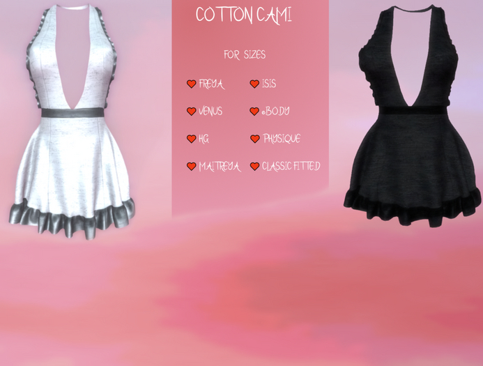 .. Indicax420 .. COTTON CAMI  - BLACK - MAITREYA