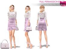 Full Perm Cute Pink Mini Handbag None Rigged