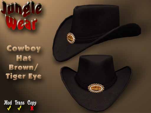 JW - Cowboy Hat (Brown/Tiger Eye)