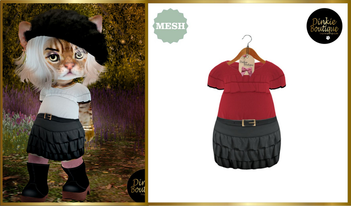 *DB* DINKIES PINA DRESS* red
