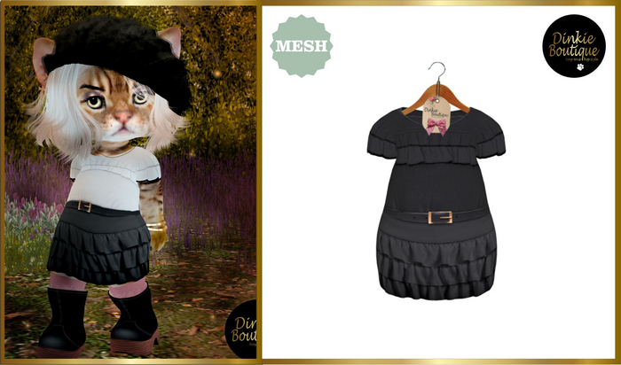 *DB* DINKIES PINA DRESS* black