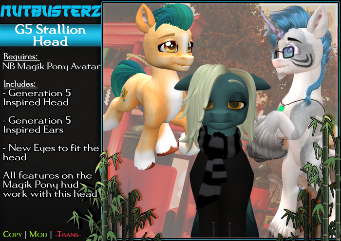 {NB} Magik Pony G5 Stallion Head 