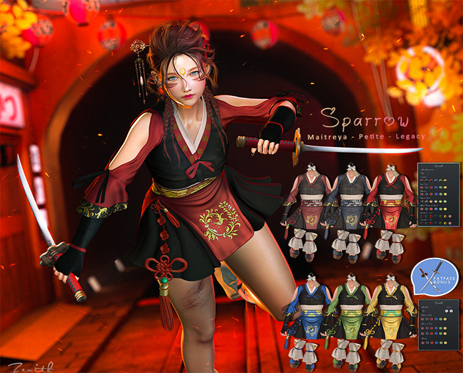 =Zenith=Sparrow Dress(All) Maitreya /Petite/ Legacy