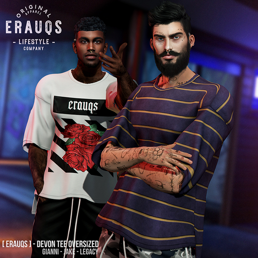 [ ERAUQS ] - Devon Tee Oversized - Fatpack ( PROMO )