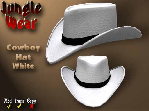 JW - Cowboy Hat (White)