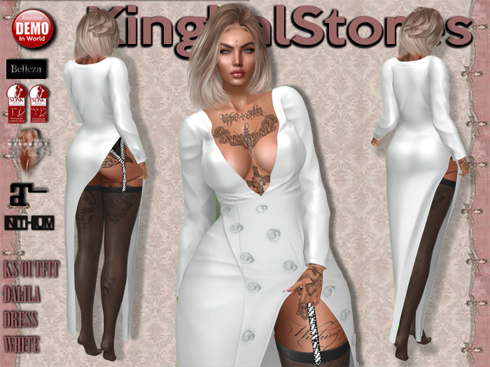KS OUTFIT DALILA DRESS WHITE