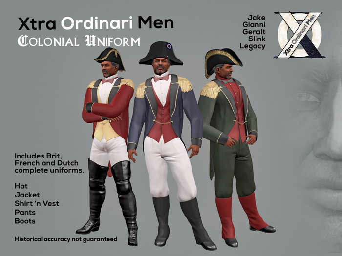*XO MEN* Colonial Outfit