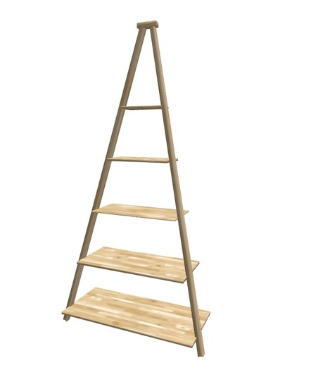 Ladder Shelf 1 prim lovely 