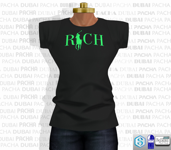 PACHA-T-shirt-RICH -Black