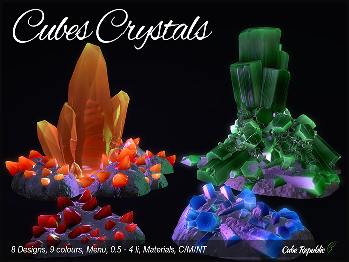 High detail Beautiful Crystals Quartz, mesh cave