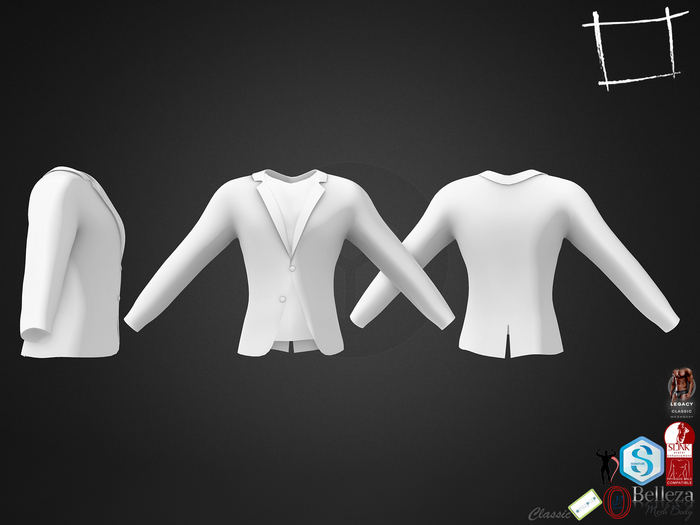 Dae Obj FBX Long Rolled Sleeve With Tshirt Under Slink Male, Belleza Jake, Signature Gianni, Legacy