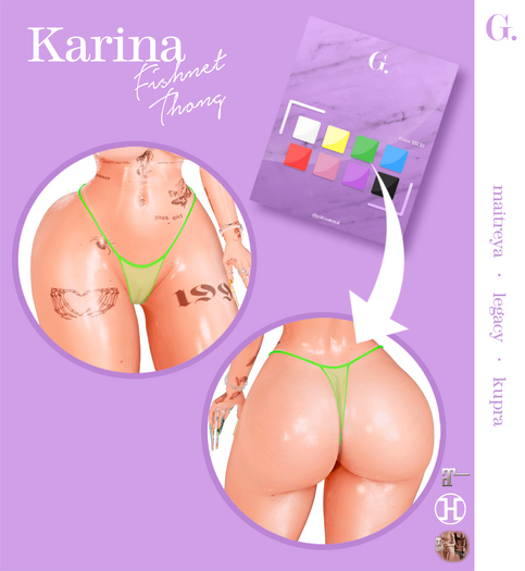 G: "Karina" Fishnet Thong