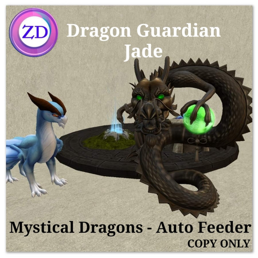 *ZD* Mystical Dragon Feeder - Dragon Guardian - Jade