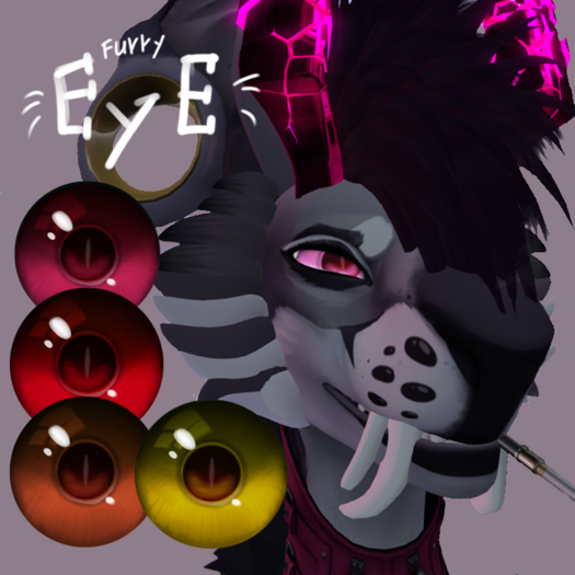 Mexican_Demon furry eye set 3 cat's pupil