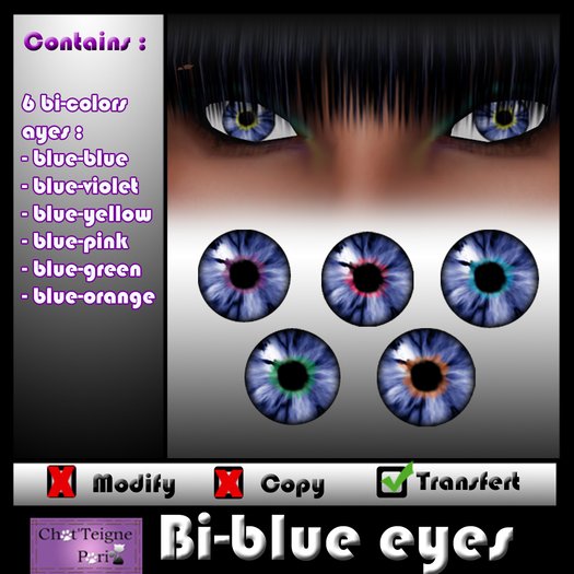 Bi-blue eyes