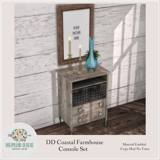 DD Coastal Farmhouse Console Set/ADD