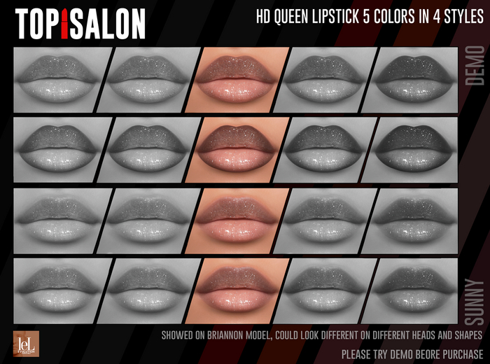TOP1SALON - HD QUEEN LIPSTICK (Lelutka Evo) DEMO