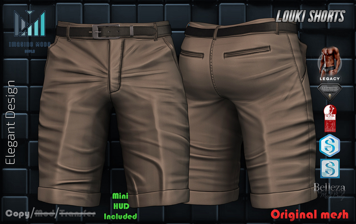 Louki Shorts -Creamy- Aesthetic, Gianni, Geralt, Slink, Jake, Legacy -Imagine Moda-