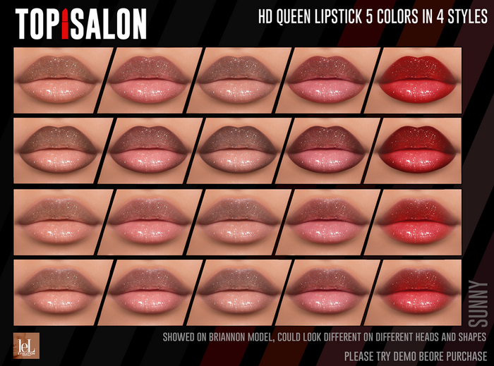 TOP1SALON - HD QUEEN LIPSTICK (Lelutka Evo) SUNNY