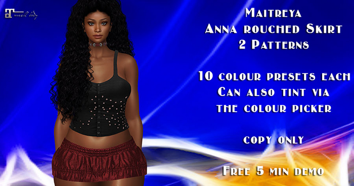 Maitreya Anna Rouched Skirt-DEMO-