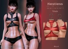 [[ Masoom ]] Restless Top Red - Kupra, Lara, Lara Petite, Legacy, Legacy Perky & Freya