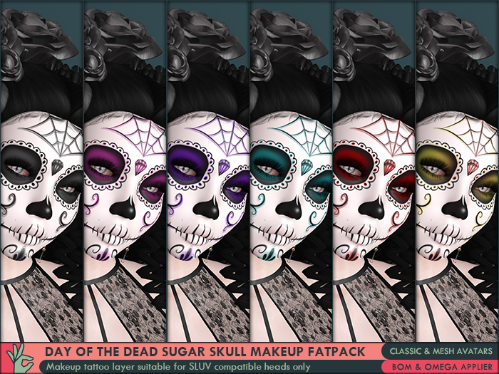 iPeench Day Of The Dead - Dia De Los Muertos - Sugar Skull Makeup FATPACK - BoM Omega