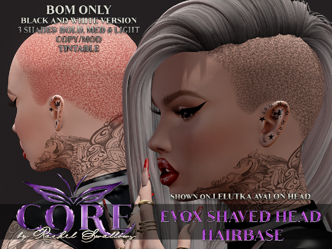 CORE EVOX SHAVED HEAD HAIRBASE  DEMO