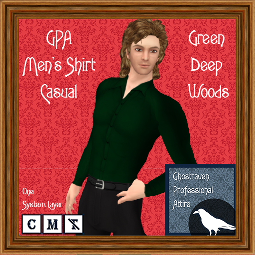 GPA Men's Shirt Casual BOM - Green Deep Woods