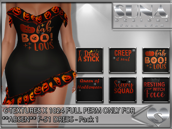 SD-**ABSEN** F-51 DRESS -Pack 1-ONLY TEXTURES PACK