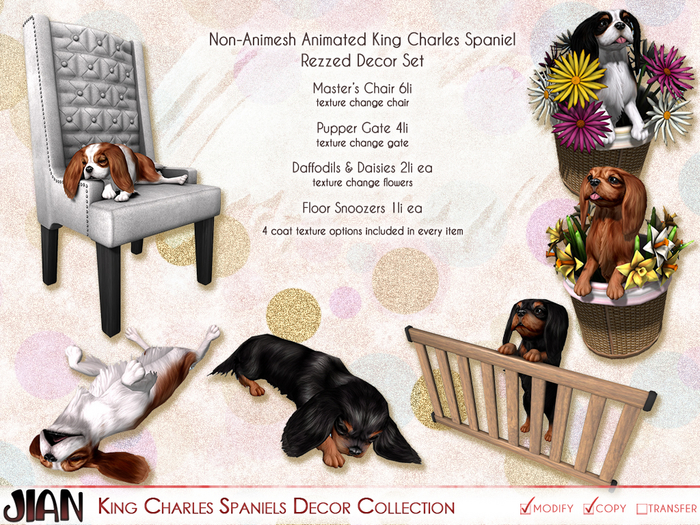 JIAN King Charles Spaniel // Decor  
