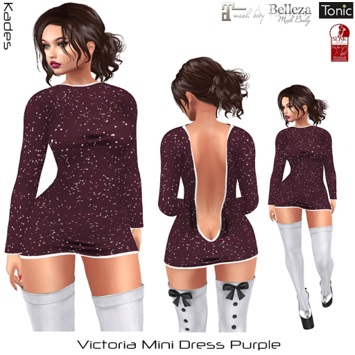 Victoria Mini Dress Blue