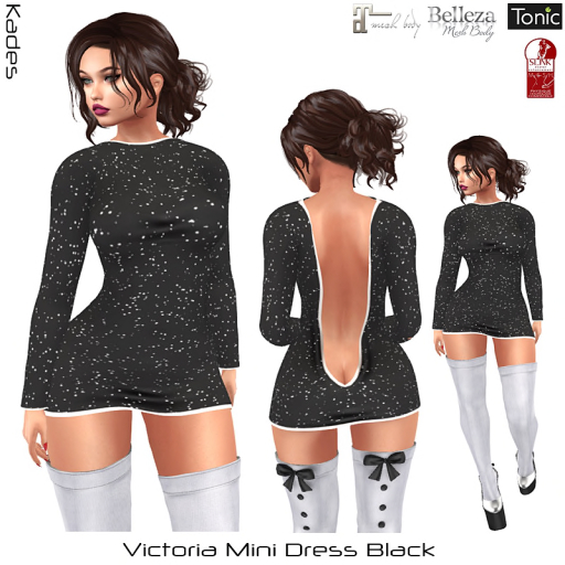 Victoria Mini Dress Black