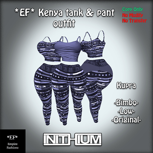 *EF* Kenya Tank & Pant KUPRA - Indigo (ADD)