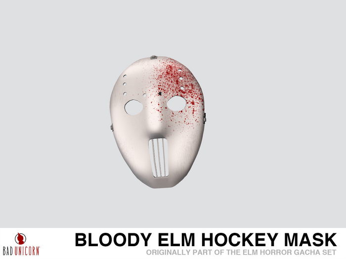 "Bloody" Elm Hockey Mask (Previously - ELM Horror Gacha Set)