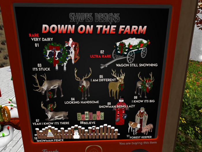 shape design SET CHRISTMAS + RARE + ULTRARARE(10 pcs)