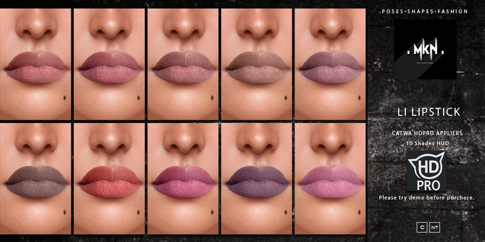 . MKN . Li Lipstick [ Catwa HDPRO ] 